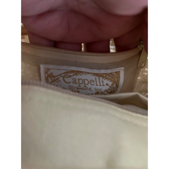 Capelli Straworld Inc. woman’s straw bag with faux stones handles - Picture 4 of 4